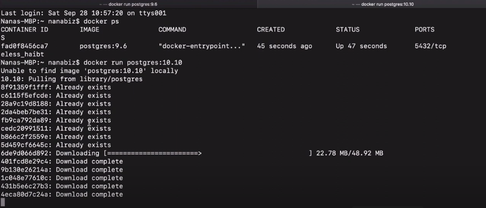 Another Version of Postgres Running