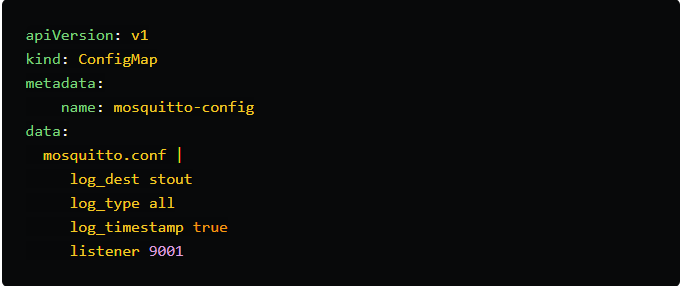 Mosquitto configuration file