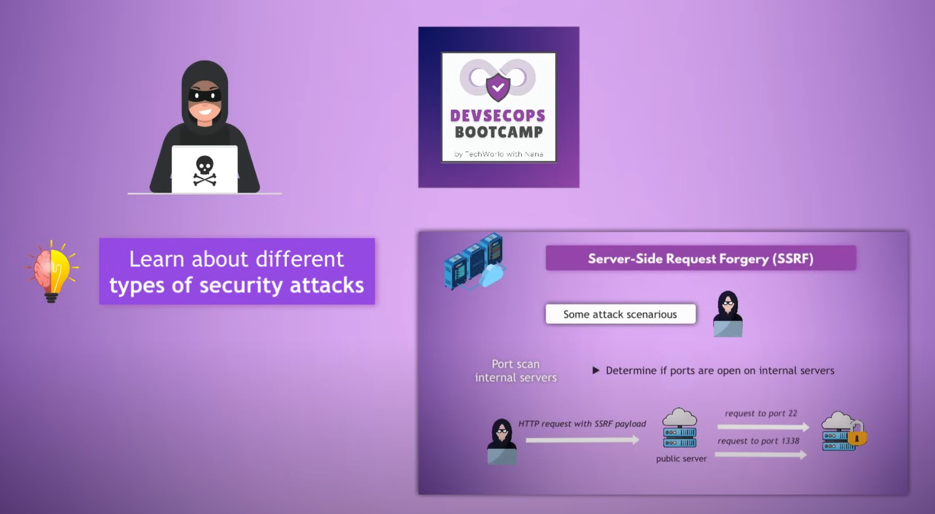 you learn about different types of security attacks in our DevSecOps bootcamp