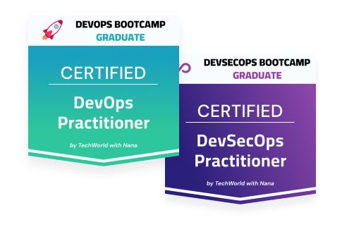 Certified DevOps Practitioner and Certified DevSecOps Practitioner badges
