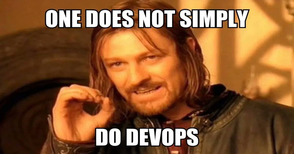 one does not simply do devops meme