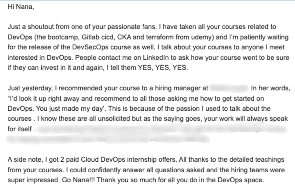 Chioma - TWN Success Email