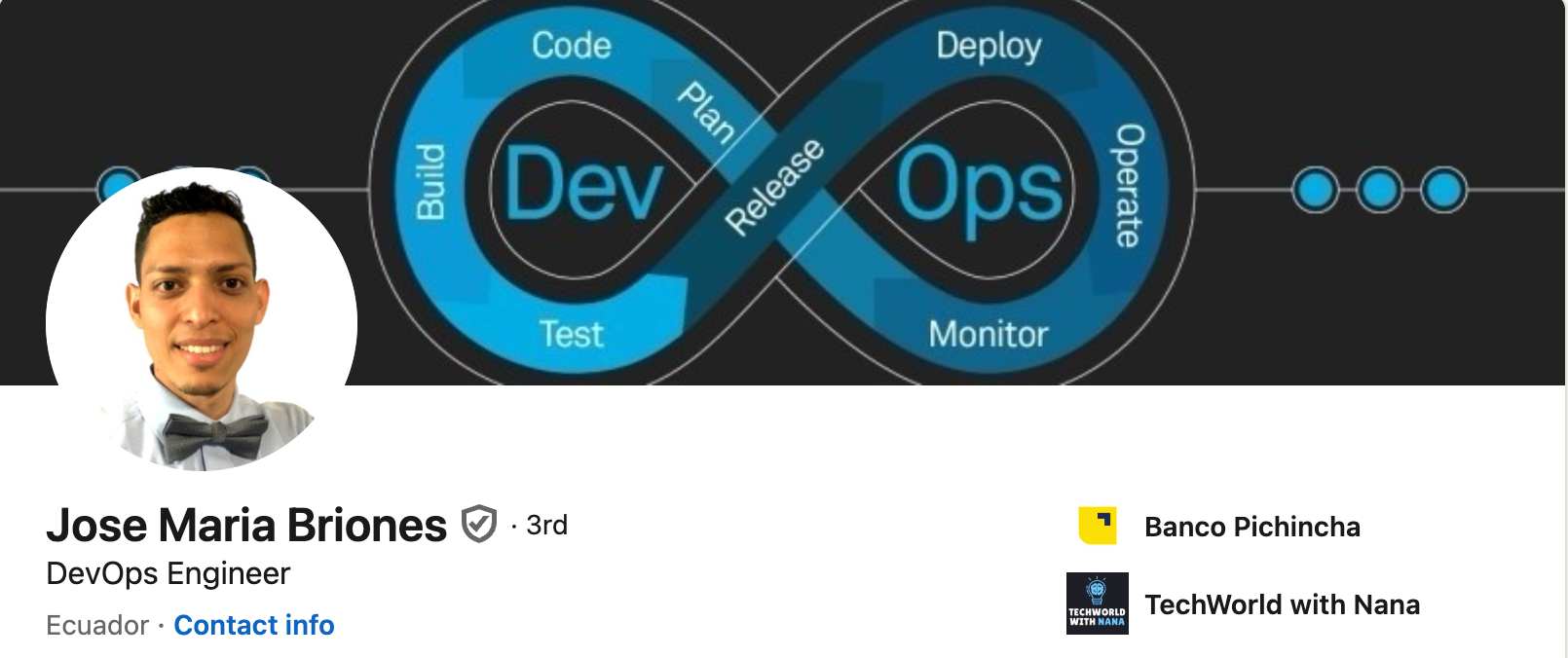 Jose DevOps Bootcamp Graduate - LinkedIn Profile