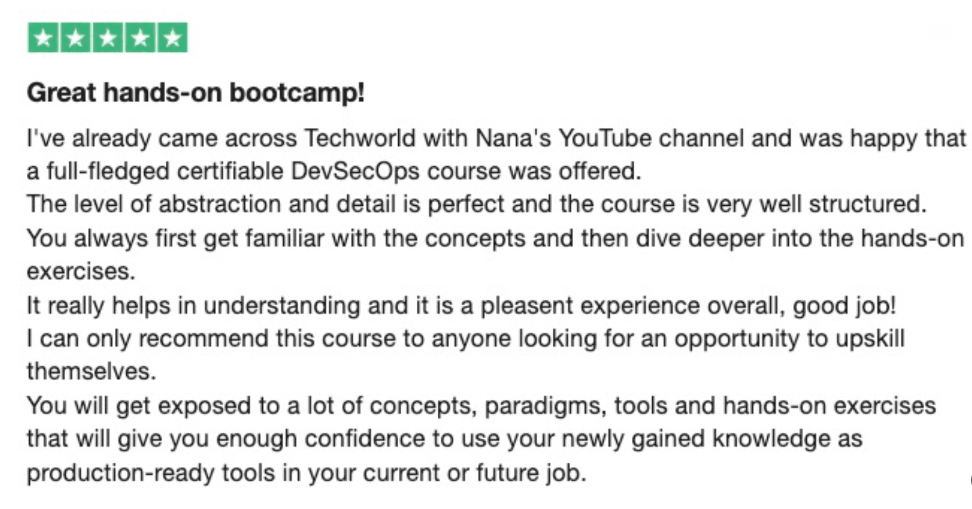 DevSecOps Bootcamp Trustpilot Review.png