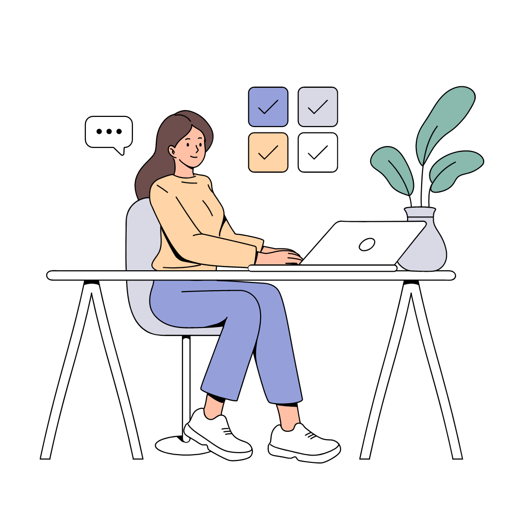 working on job assignments