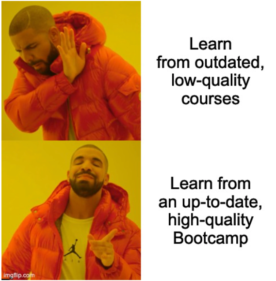 Outdated courses vs high-quality DevOps Bootcamp